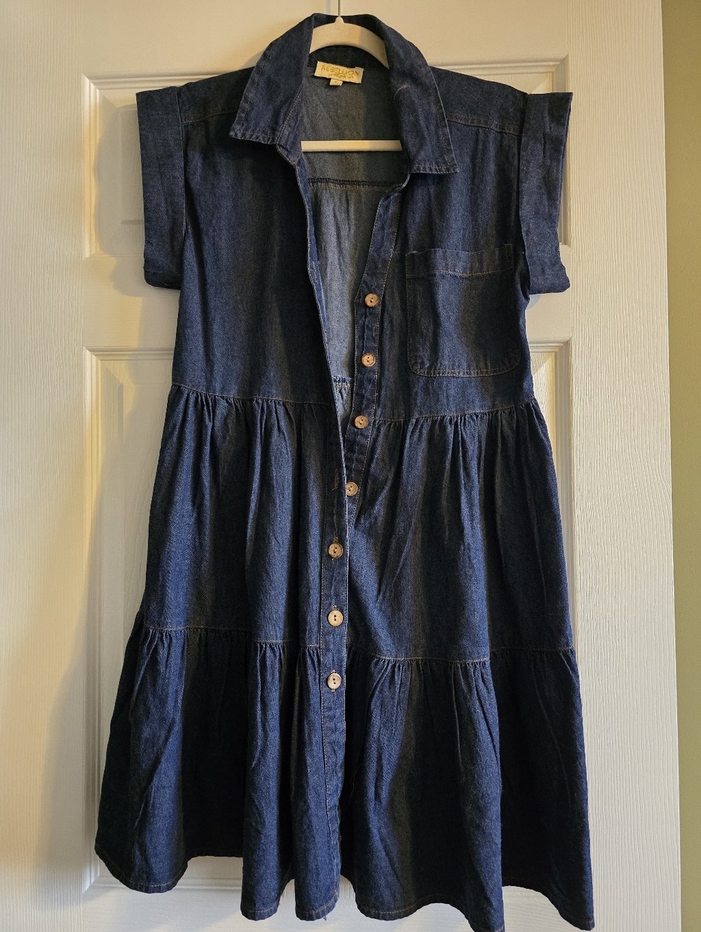 Rebellion Tiered Denim Dress